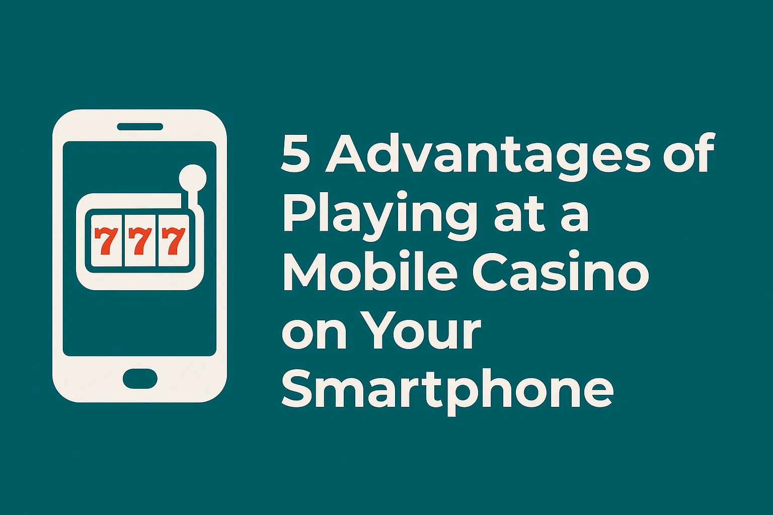 5 Advantages of Playing at a Mobile Casino on Your Smartphone