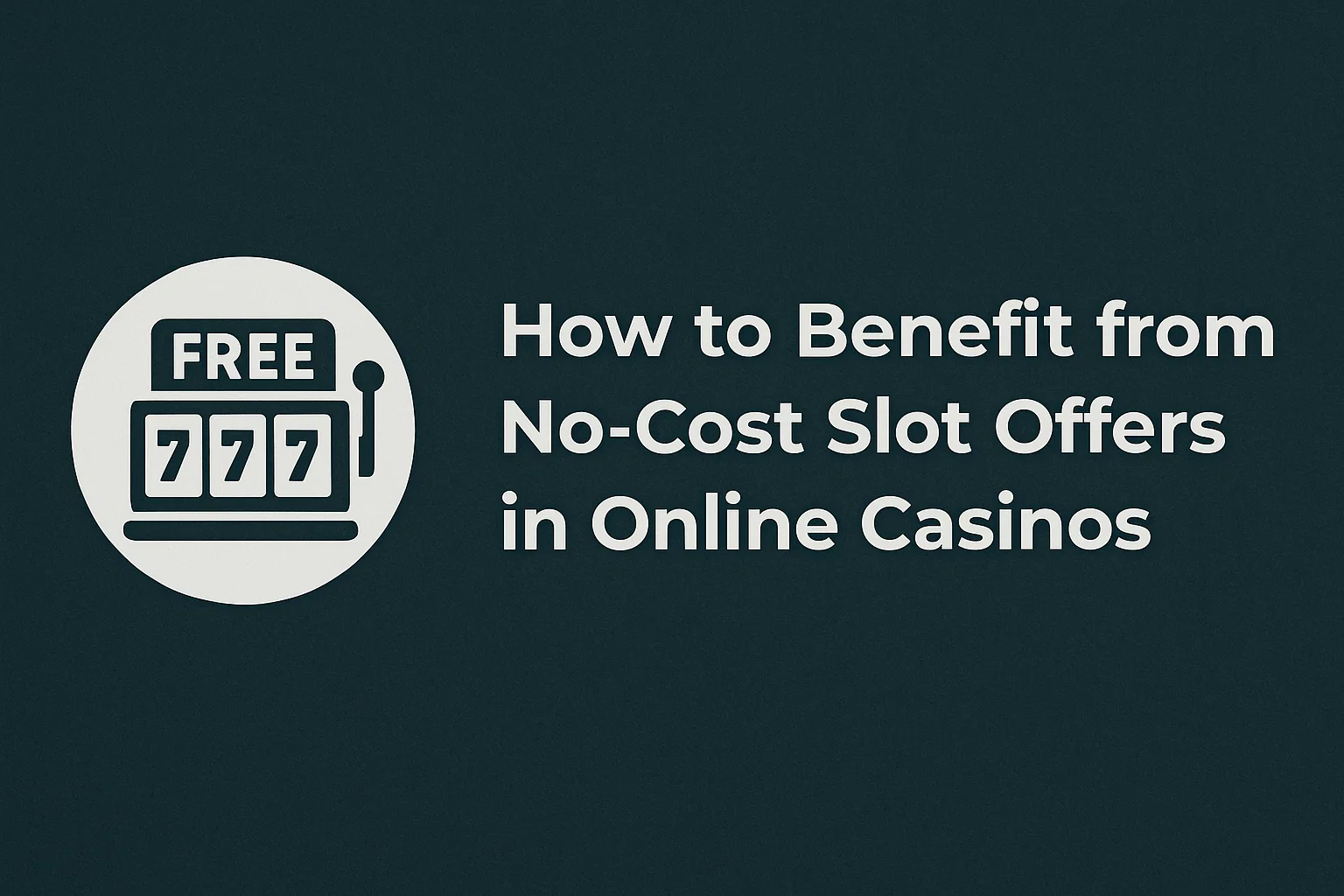 How to Benefit from No-Cost Slot Offers in Online Casinos