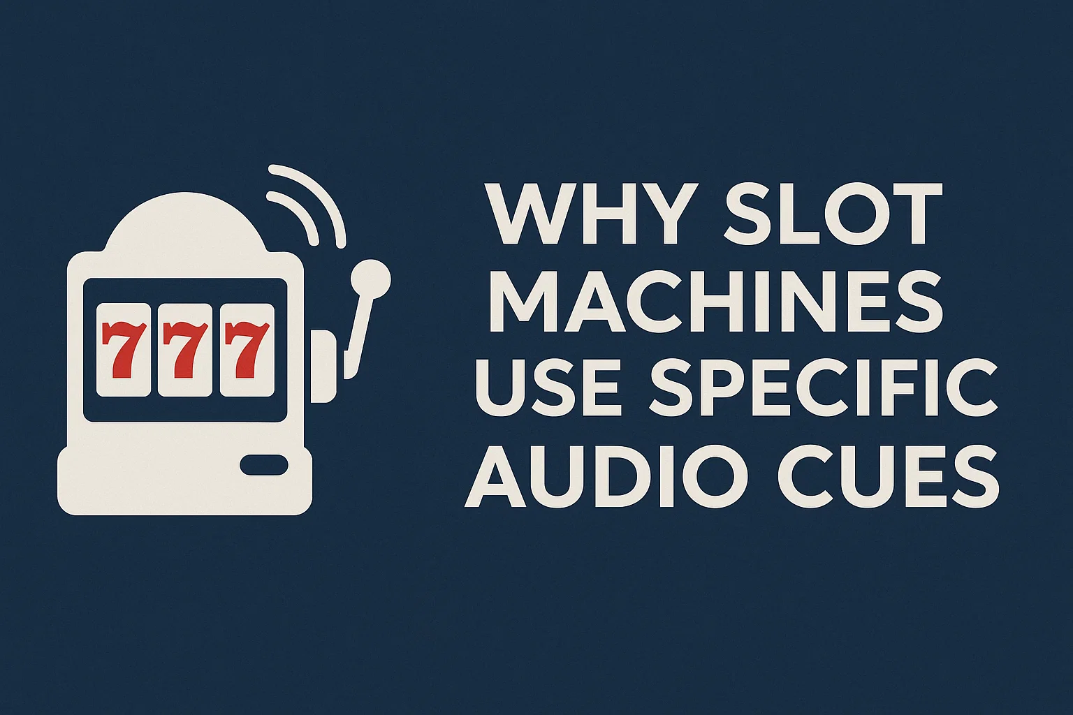 Why Slot Machines Use Specific Audio Cues